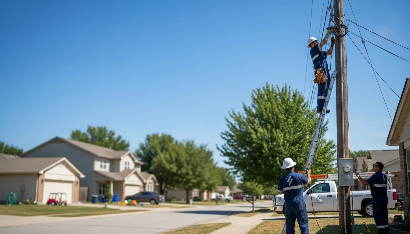 Residential electrician providing installation services in Pineville, AR